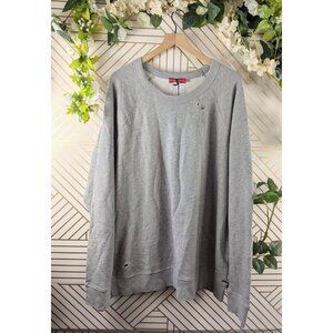 N: Philanthropy Gray Grey Distressed Sweater Crewneck Pullover size XL NEW